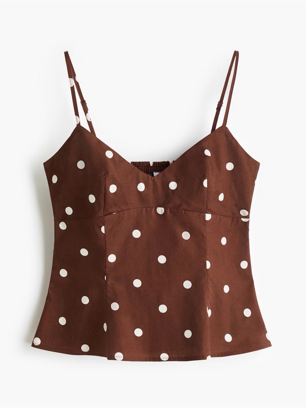 H&M PEPLUM STRAPPY TOP size S